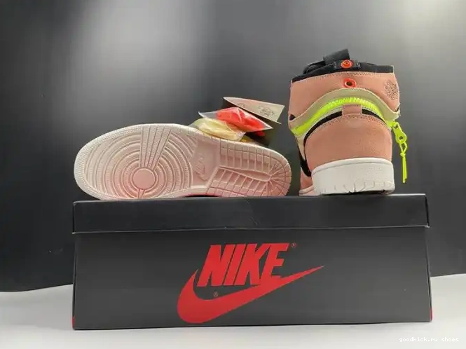 Rep Peach Air Jordan High CW6576-800 1 Switch 0506
